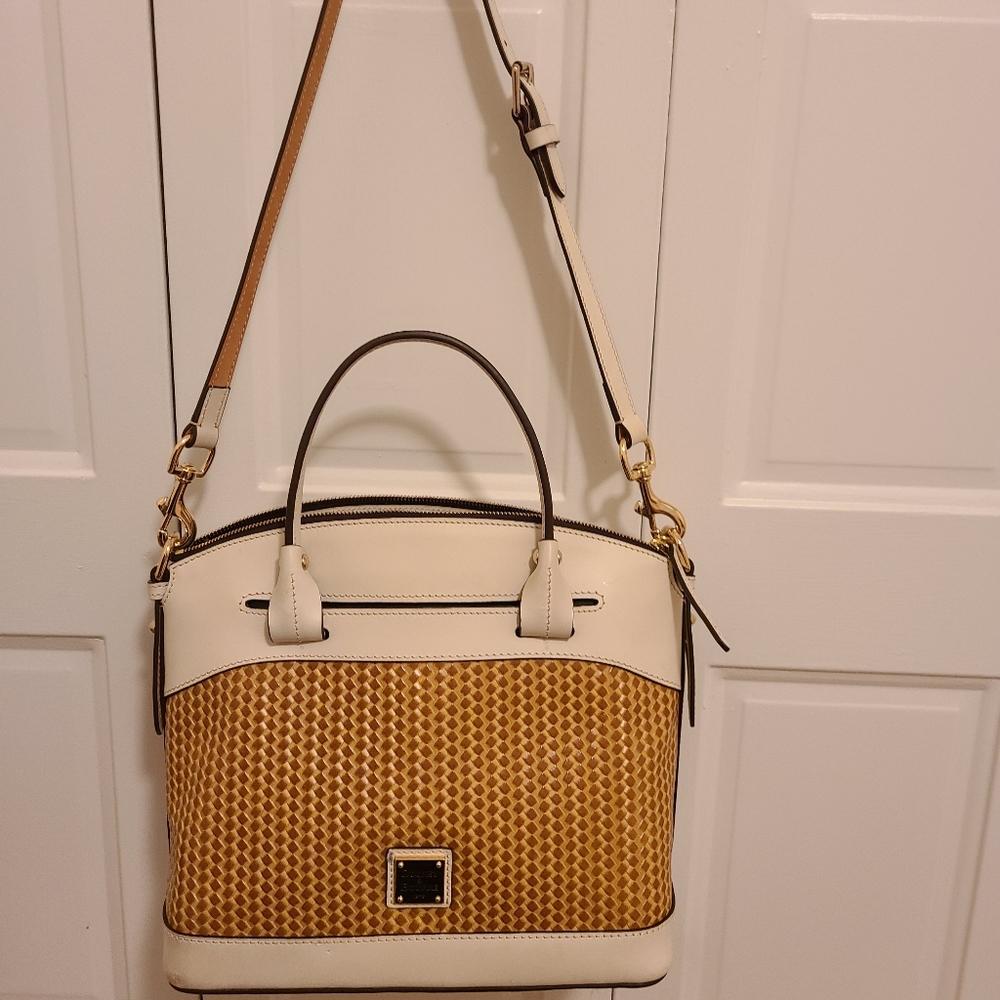 Dooney and Bourke woven crossbody satchel